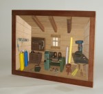 Wandbild Werkstatt in 3 D Optik ganz klasse Handarbeit