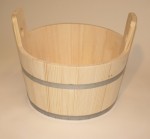 Holzbottich mit 2 Griffen 15 Liter