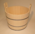 Holzbottich mit 2 Griffen 30 Liter