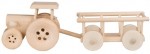 Holz Traktor mit Heuwagen