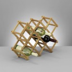 Weinklappregal aus Bambus Holz