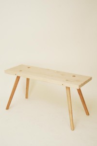 Waschbank Sitzbank aus massiv Holz