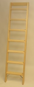 Parallelanlegeleiter 10 Stufen mit Stirnbrett 
und nur 70 cm Wandabstand