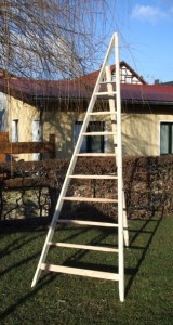 Bockleiter mit Pfahlst�tze 4,0 Meter