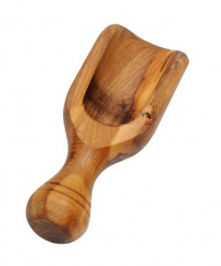 Olivenholz Sch�ufelchen f�r Salz und Gew�rze 6 cm