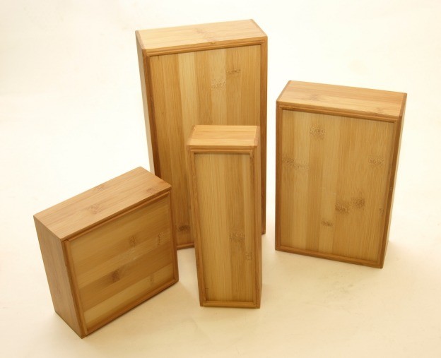 Bambus Ordnungsbox 23 x 7,5 x 5 cm Wohn-Accessoires Holzkisten-Holzboxen