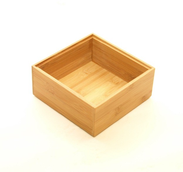 Bambus Ordnungsbox 15 x 15 x 7 cm Wohn-Accessoires Holzkisten-Holzboxen