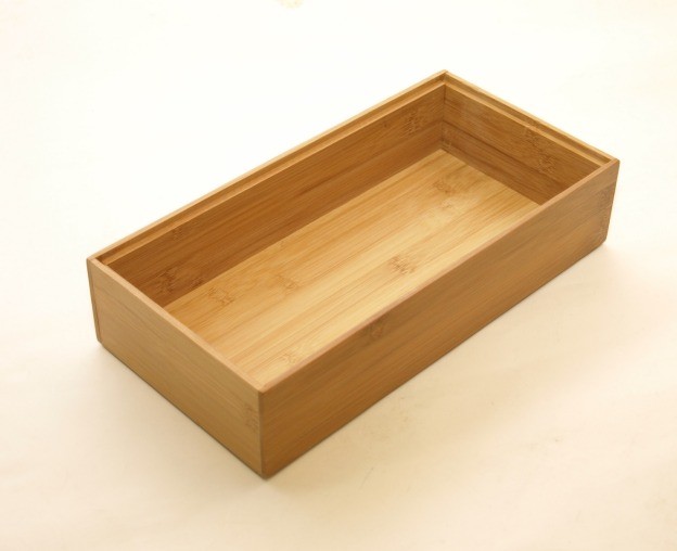 Bambus Ordnungsbox 30 x 15 x 7 cm Wohn-Accessoires Holzkisten-Holzboxen